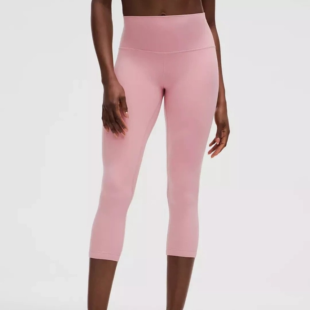 Lululemon Align High Rise Crop 23” Leggings Pink Tide Size 6